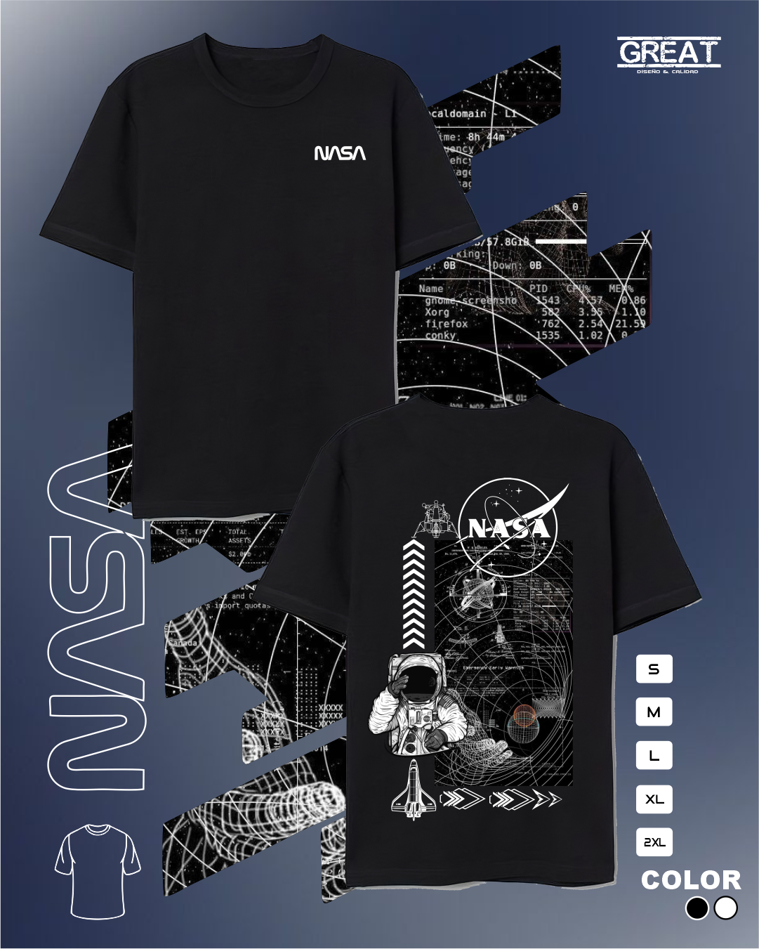Camiseta NASA 1