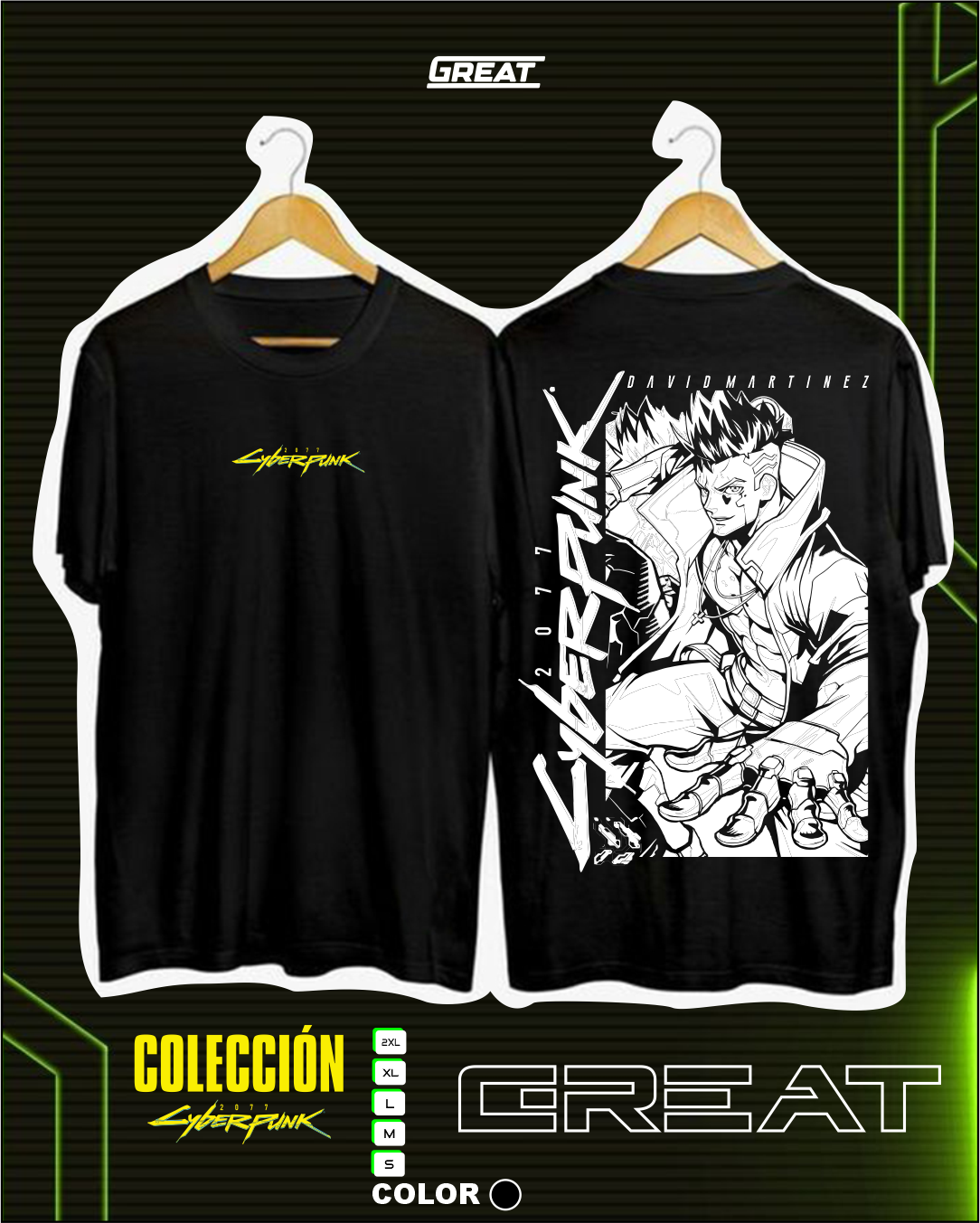 Camiseta - David Martinez #3 - Cyberpunk - Edgerunners 2077