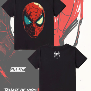 Camiseta NIÑO Unisex - Spiderman Mascara