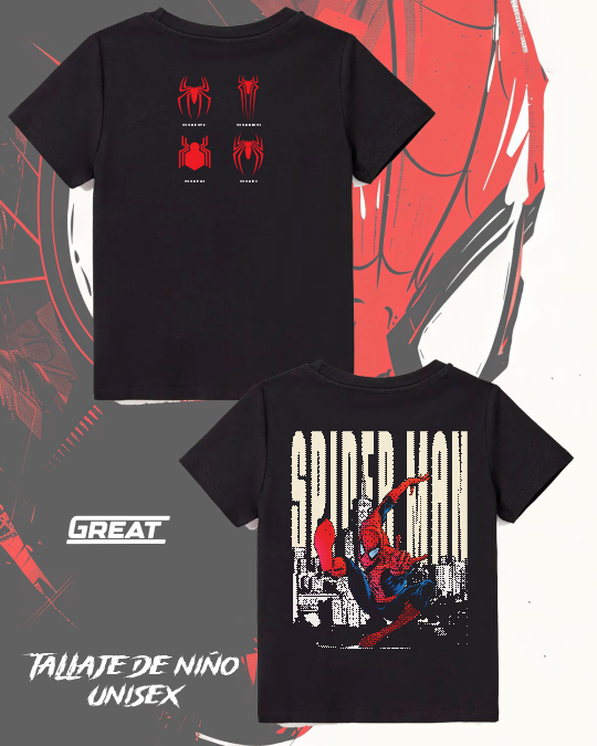 Camiseta Spiderman Niño